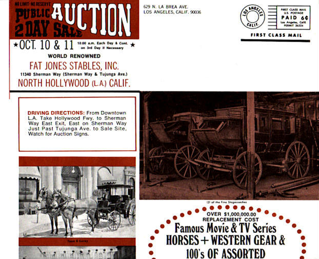 Fat Jones Auction brochure - back top