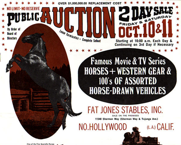 Fat Jones Auction flier - front top