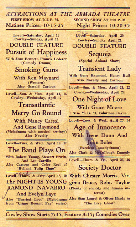 Armada Theatre card