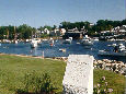 Memorial stone, Perkins Cove, Ogunquit, Maine