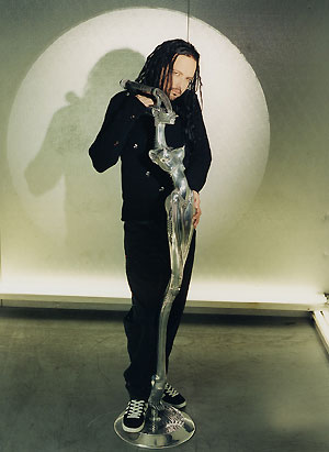 Jonathan with his mic stand 