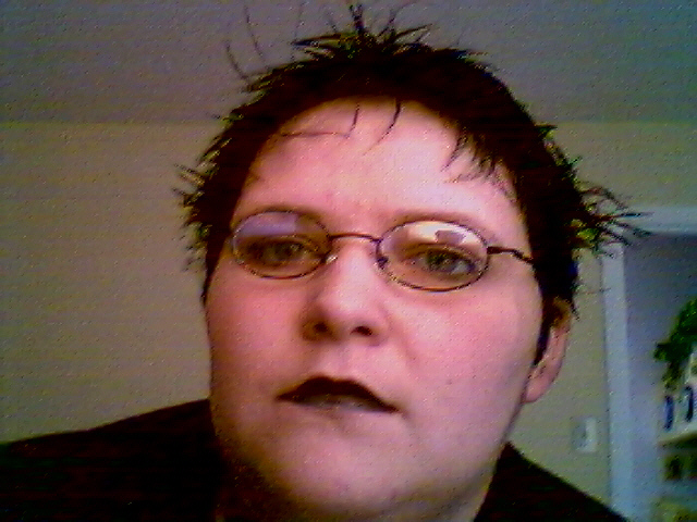 pre-going out for goth night. 