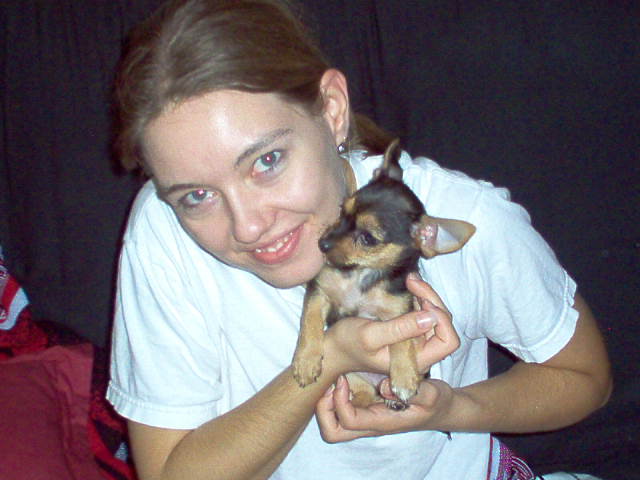 August - (continued) also got my CUTE PUPPY and started my website