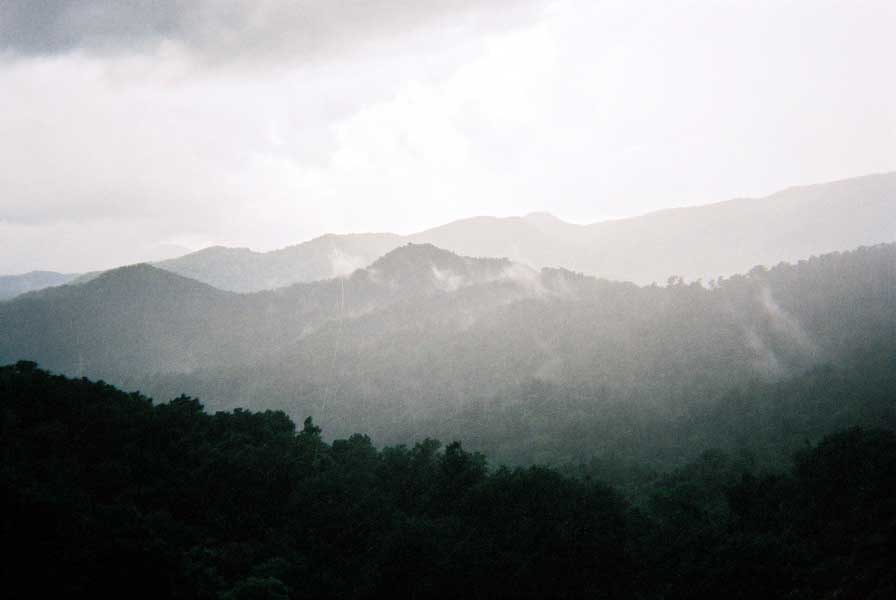 Misty mountains