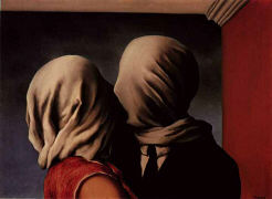 'The Lovers II' by Ren� Magritte of Belgium, 1898 � 1967  