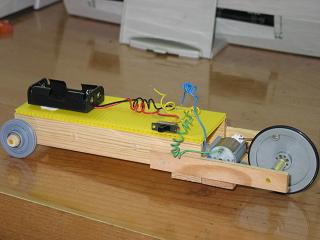 Here is the model racing car that I have made.