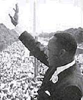 Dr. King addresses the March on Washington
