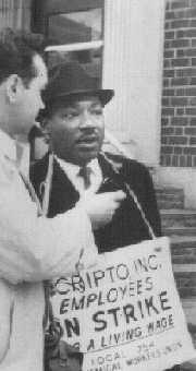 Dr. King picketing Scripto, Inc.