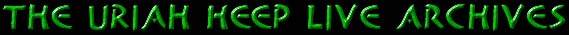 The Uriah Heep Live Archives