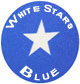 white stars blue