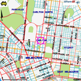 Map of Melbourne