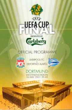 Ok�adka programu (Uefa Cup final 2001)