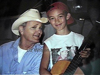 My son, Joey. Getting his newest guitar signed. 2001