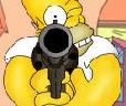 Homer Simpson doing something typically stupid