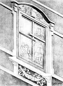 What angle is the window facing?