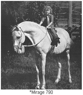 *Mirage with child rider
