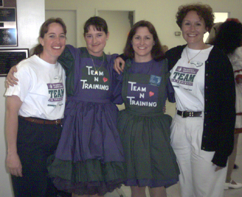 Maureen, Robin, Me and Heather.  Mom made our dresses!)