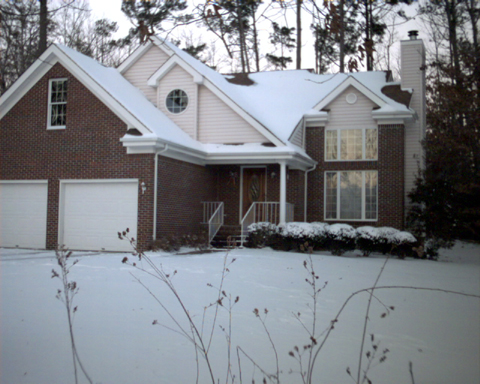 My house in the snow.