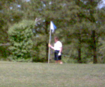 A little fuzzy, but Maureen on the links