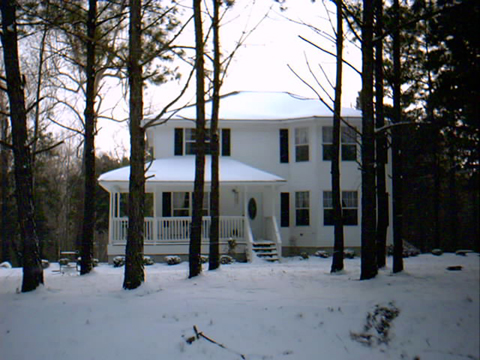 Mom's house in the snow.
