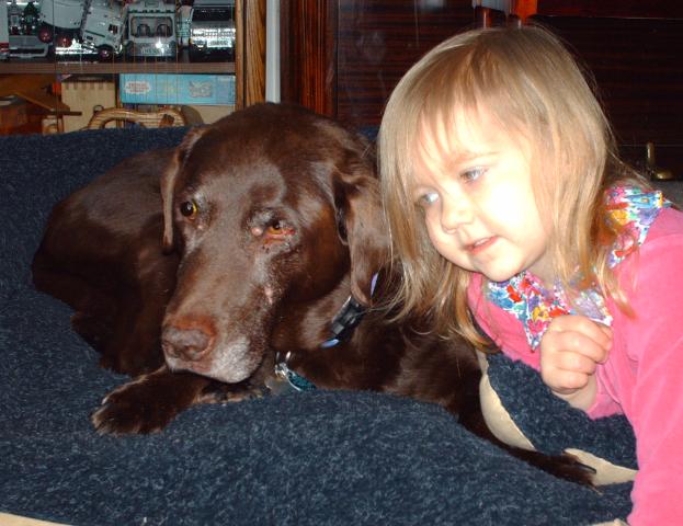 Bethan and her pups