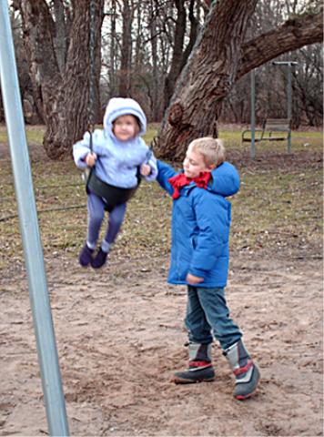 Winter swinging