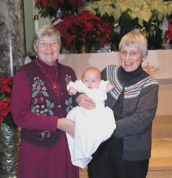 Thomas with Grandmas