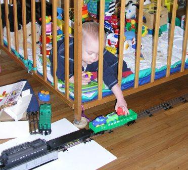 Thomas makes use of Jeffery's electric train