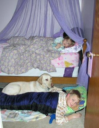 First night slumber party