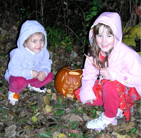 One of hundreds of pumpkins along the trail.