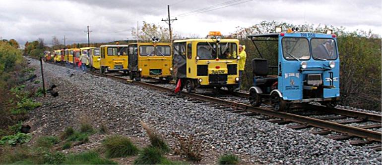 Track Speeders: 16 came through town for a visit!