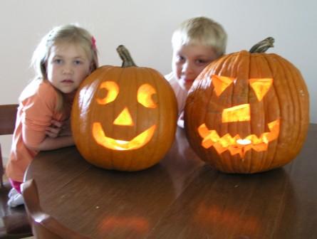 Finished Jack-O-Lanterns