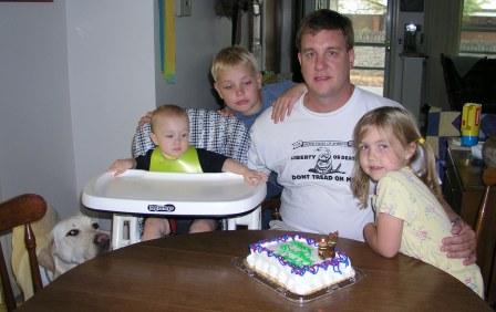 Celebrating Ron's birthday