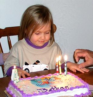 Happy Birthday sung to Bethan