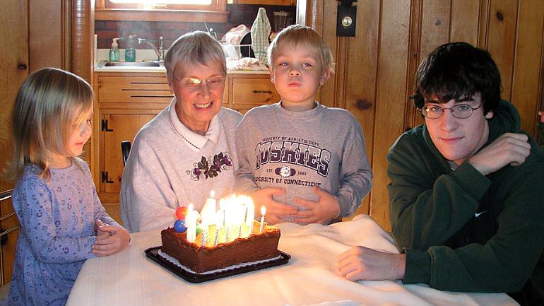 Four birthdays: Bethan, Gramma, Jeffery, & Cousin Robby