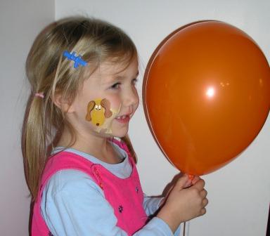 Bethan home from a birthday party