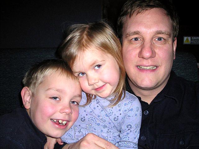 The trainride trio returning home on New Years Eve