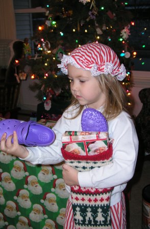 Bethan and her stocking