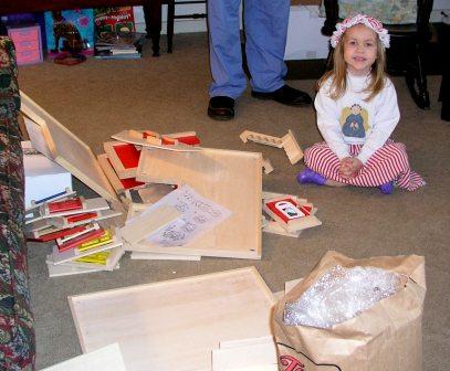 Bethan gets a dollhouse