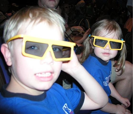Three-D glasses for the show