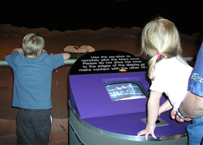 Bethan controls the moon rover