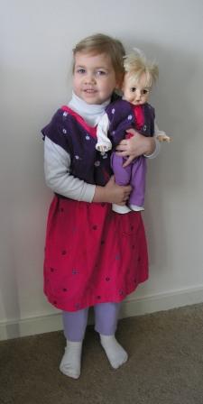 Bethan and Susie Sunshine in outfits from Grandma