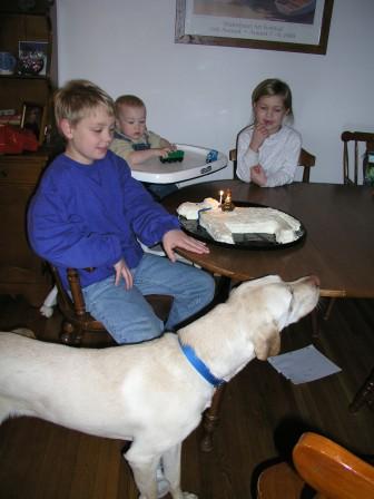 Singing Happy Birthday to Jake