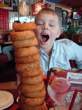 Someone loves onion rings