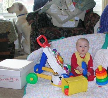 Playtime (and Jeffery's due home)