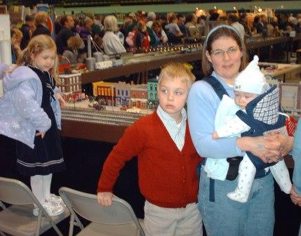Checking out a Train Show