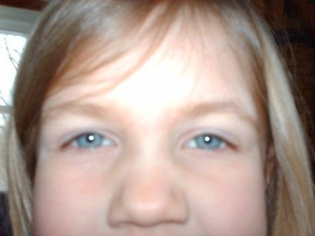 Bethan's blue eyes