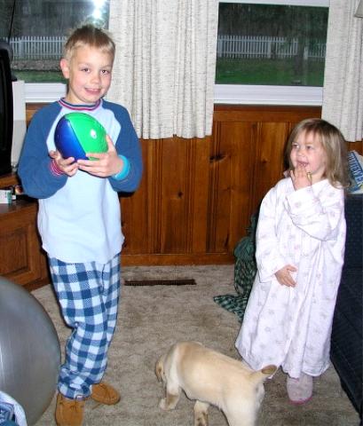 a foot ball in the TV room... 