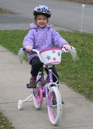 Bethan has a new bike!