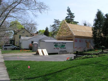 Our new garage on April 24, 2008